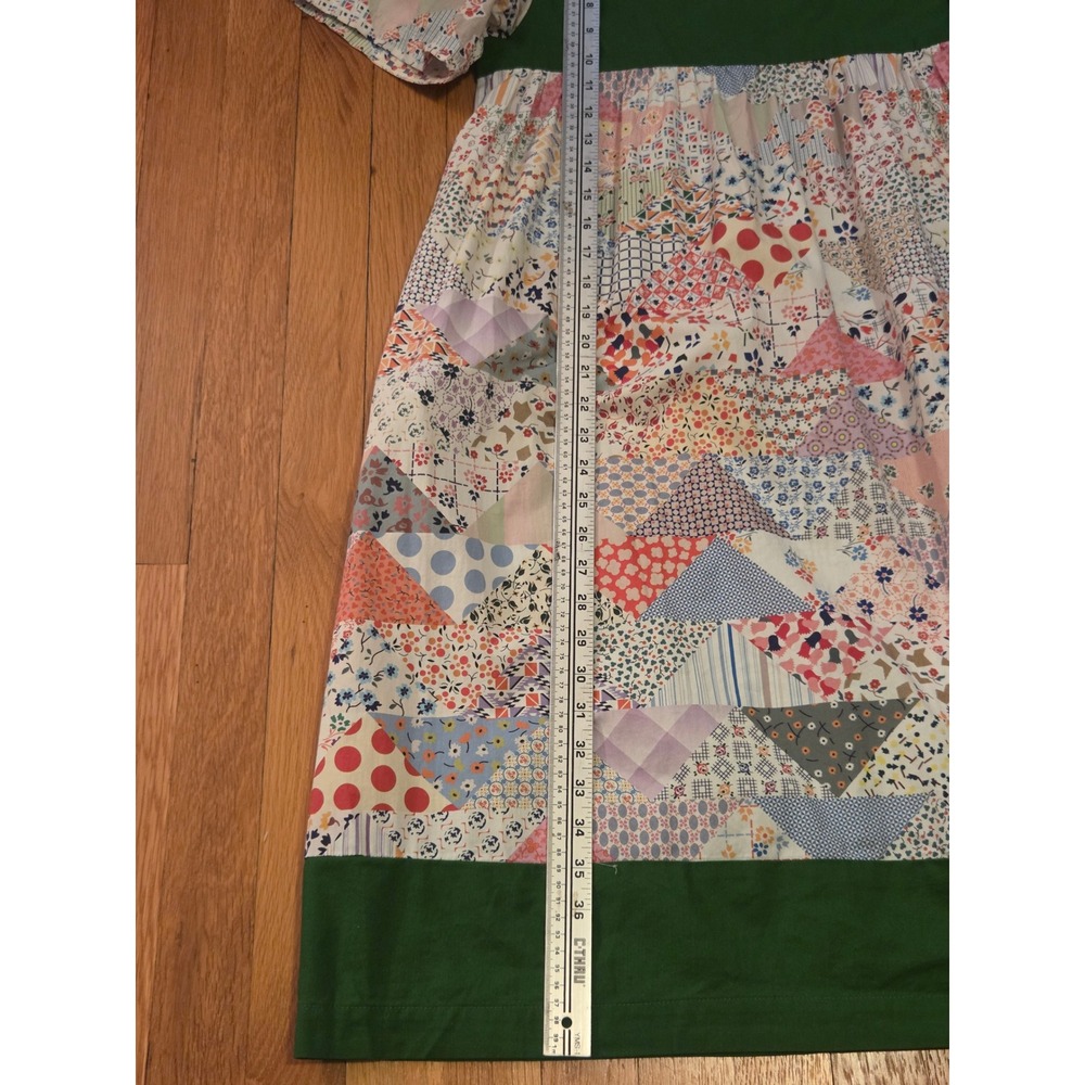 Carleen Anthropologie Patchwork Dress Prairie Cottagecore Rare Artisan Mini XS-S - Picture 11 of 13